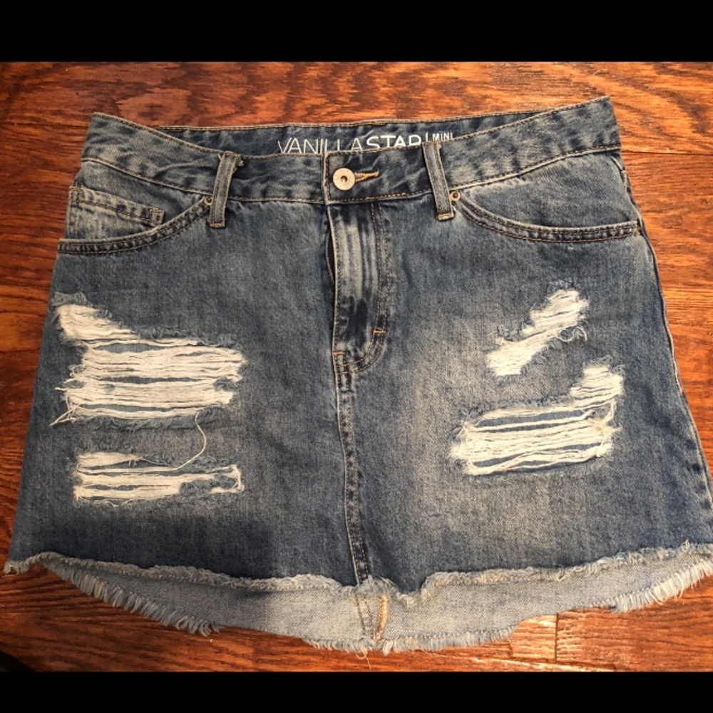 Denim Mini Skirt